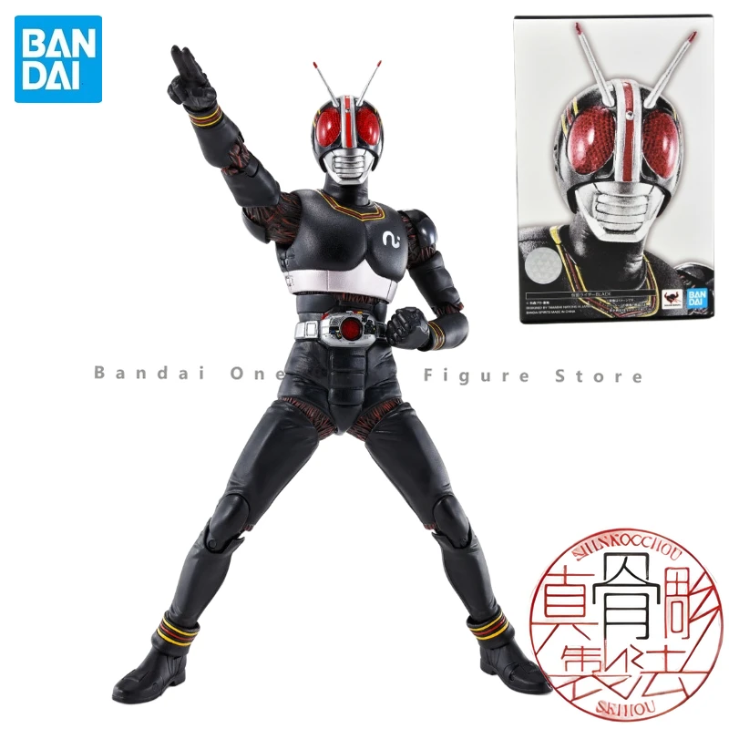 

Оригинальная Bandai SHF реальная костяная скульптура Kamen Rider черные фигурки героев анимационные игрушки подарки модель