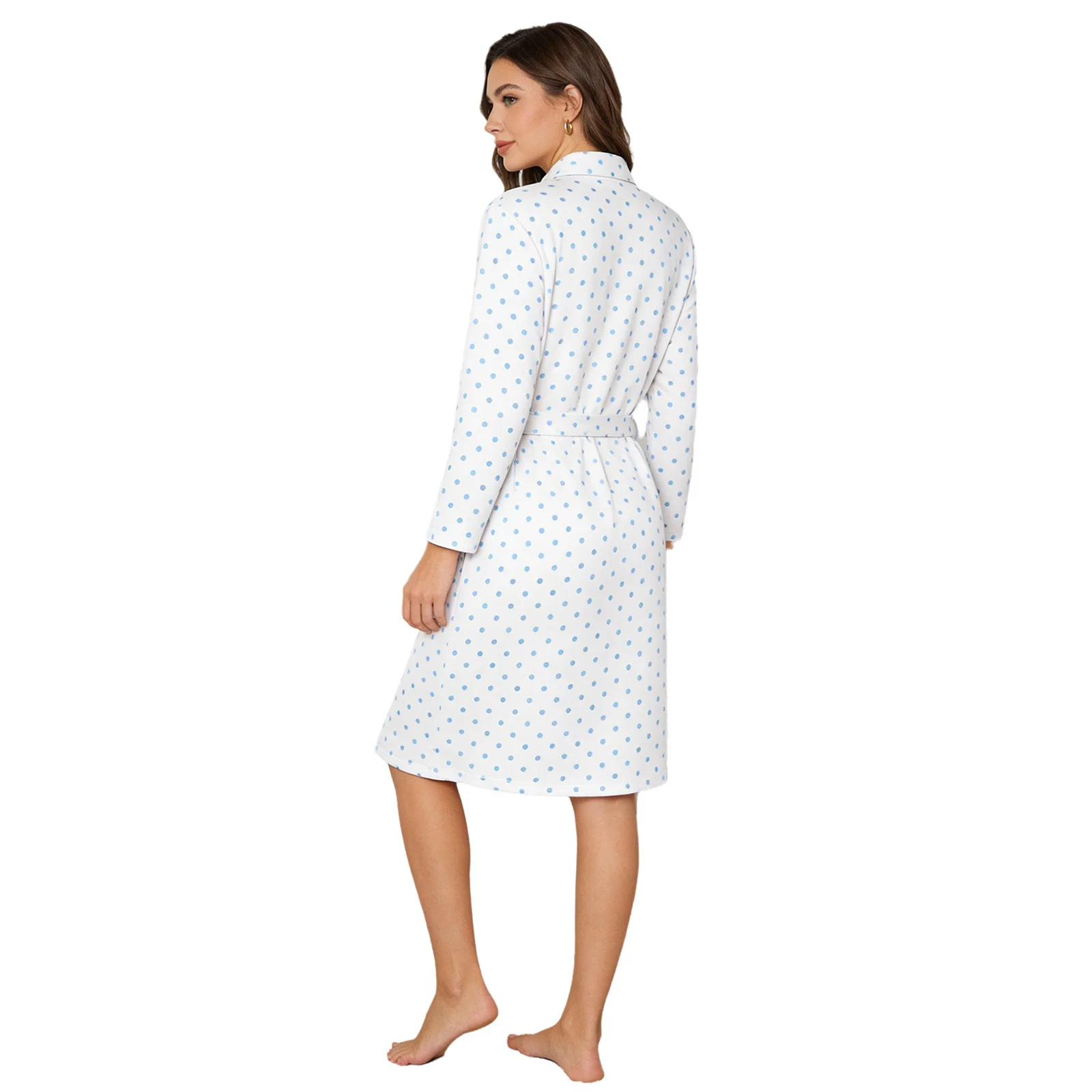 Maternity Nursing Care Clothing Mommy Labor Delivery Robe with Baby Swaddle Blanket Hospital Matching Outfit Sleepwear Homewear - 5