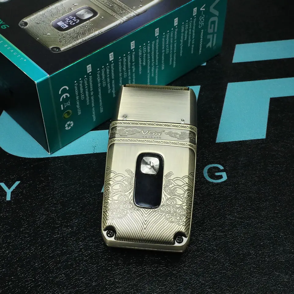Original VGR Metal Wet Dry Electric Shaver For Men Beard And Hair Facial Electric Razor Balds Head Shaving Machine Rechargeable electric shaver electric razor rotary shaver electrical rotary shaver cordless shaver