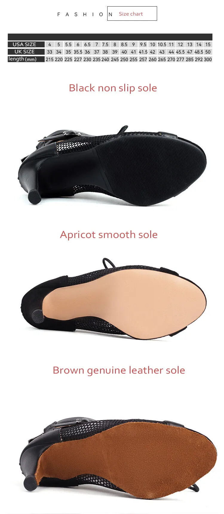 Latin Dance Heels Shoes for Women Party Boots High Heels Black Sandals Sexy Brand New Latin for Ballroom Jazz Stilettos Boots