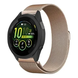 Elegant Milanese Mesh Strap, 20mm & 22mm, Stainless Steel Wristband - Garmin Venu 3 - 4 45mm (Vintage Gold)
