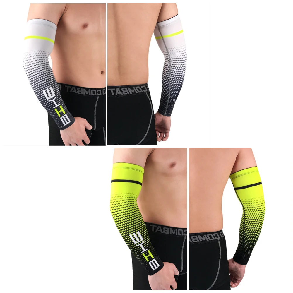 Summer Sports Arm Sleeve Men Cycling Running Bicycle UV Sun Protection Cuff Cover Protective Arm Sleeve Bike Warmers Sleeves arm sleeves