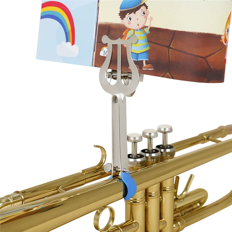Hot Sale Brass Instrument Trumpet Music Stand Portable Marching Music Clip Trumpet Clip
