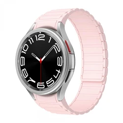 Premium Magnetic No - Gap Silicone Watch Strap - Universal Fit - Galaxy Watch 5 44MM (Pink)