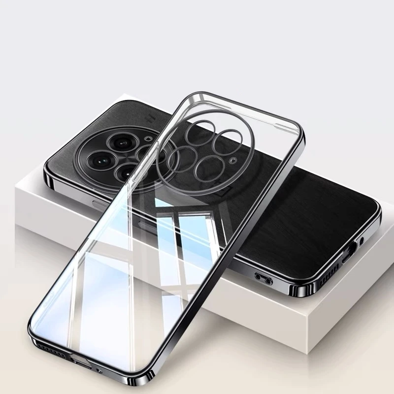 Luxury Soft Silicone Transparent Cover Stylish Bumper