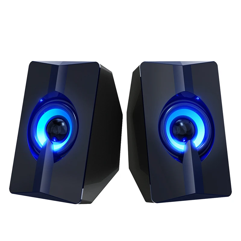 Computer Speakers Colorful Night Light Luminous Mini USB2.0 Desktop Notebook Small Stereo Outdoor Bluetooth Speakers