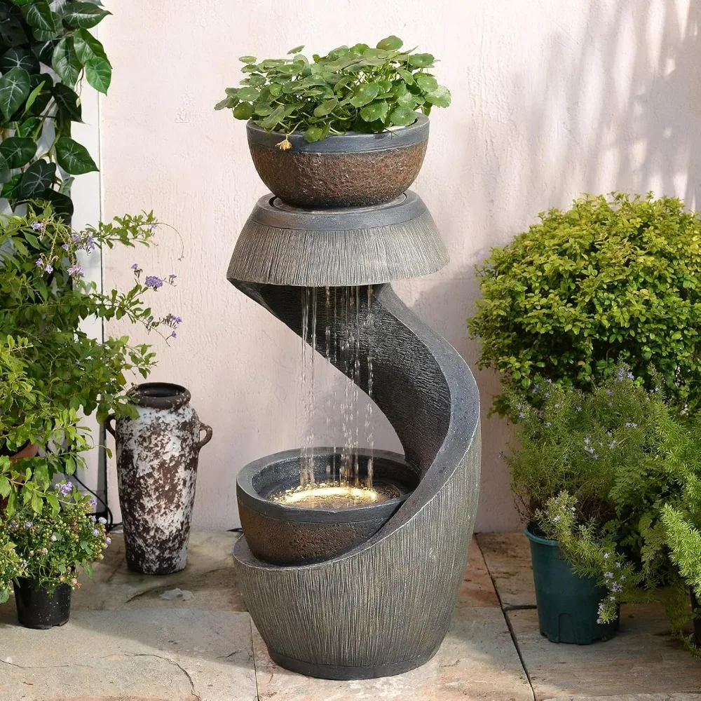 S-Shaped Outdoor Water Fountain 2