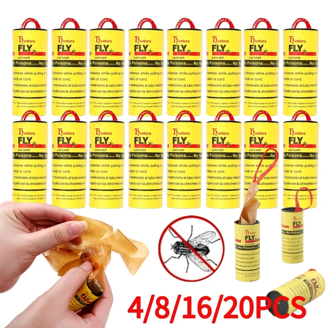 Strips Flies Mosquitoes, Fly Glue Paper Rolls Bug