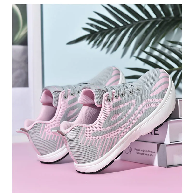 Rocker Sole Negative Heel Walking Shoes Soft Sole K-type Negative