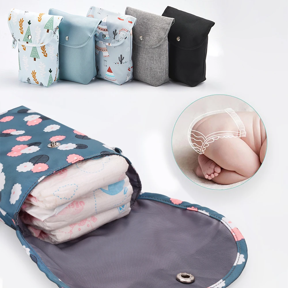 Baby Waterproof Reusable Diaper Bag Simple Mommy Storage Organizer Diaper Backpack for Boys Girls Changing Bag Care Accessories