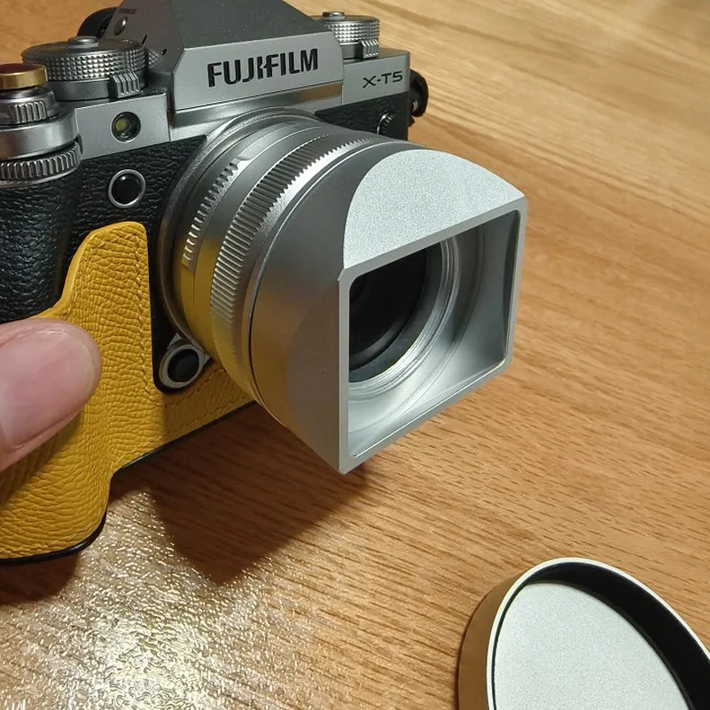 Square Lens Hood fit for Fujifilm Fujinon XF 27mm F2.8 R WR
