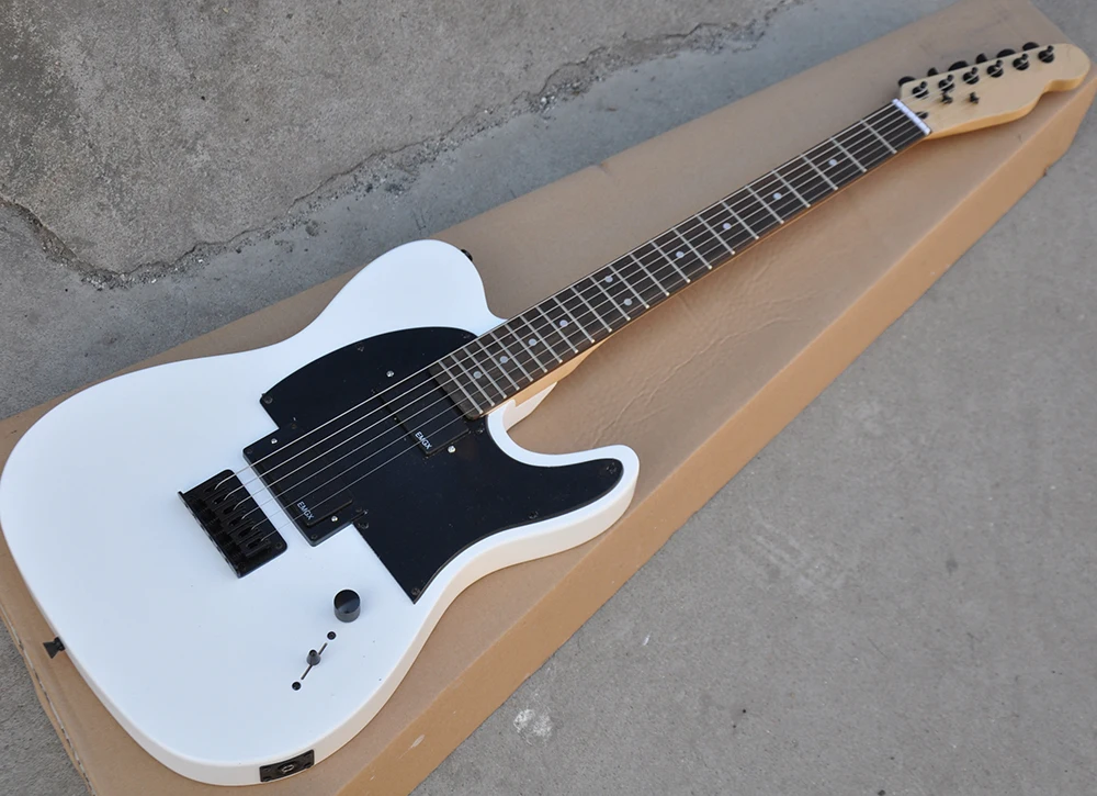 

White body electric guitar 6 strings with rosewood fretboard 22 frets can be customized