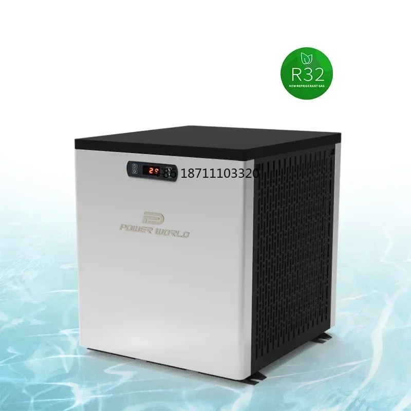 Nature cheap in ground swimming pool electric heater heat pump vertical 5kw mini pool heater with wifi controller