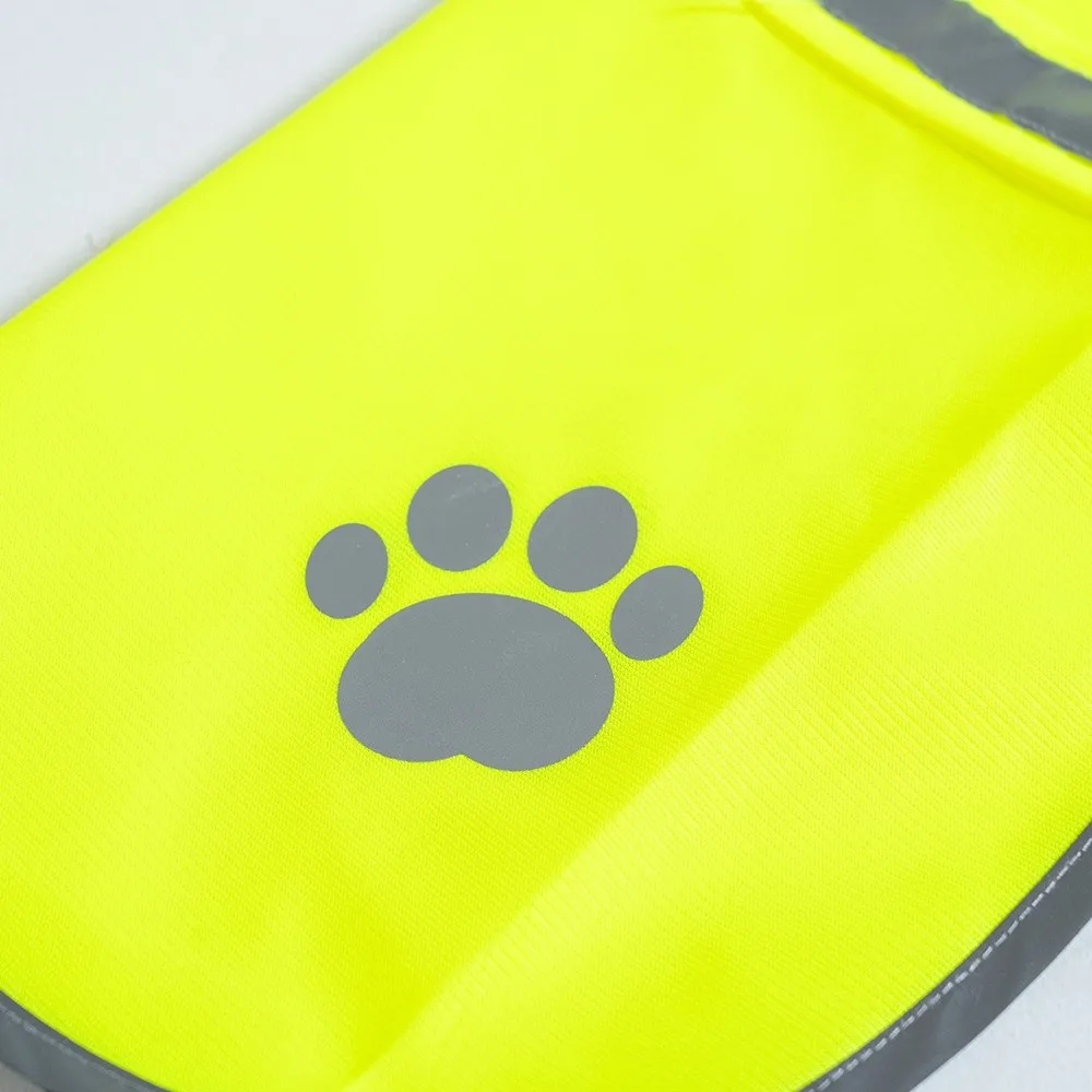 Coat Reflective Dog Safety Vest Adjustable Breathable Puppy Visibility Jacket Yellow Protective Pet Fluorescent Clothes Outdoor