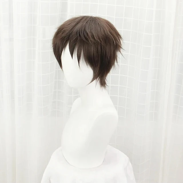 進撃の巨人　エレン・イェーガー　コスプレ　ウィッグ　セット済み 進撃の巨人 エレン イェーガー 風 ウィッグ 進撃の巨人 風