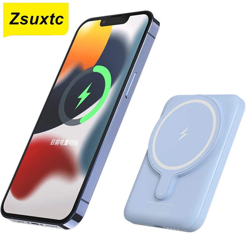 Custodia Per Batteria Con Caricabatterie Rapido Wireless Magsafe Da 10000Mah Per Iphone 13 Mini 12 Pro Max Power Bank Charger Per Iphone 13 Power Case