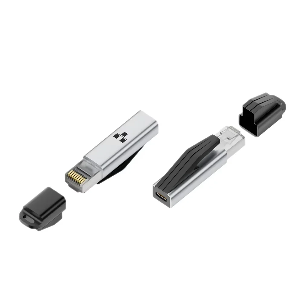 KEBIDUMEI USB C-이더넷 어댑터 1000Mbps USB C(여성) to RJ45(남성) 네트워크 컨버터 (맥북 프로, 아이폰 17, 아이패드용)