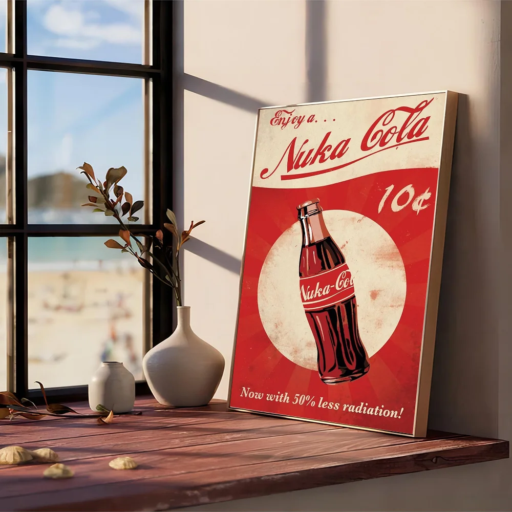 Fallout 3 4 Game Good Quality Prints And Posters Waterproof Paper Sticker Coffee House Bar Posters Wall Stickers Peckshirt