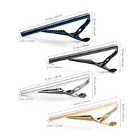 Tie Clip For Men Business Party Minimalist Tie Clips And Cufflinks To Man Shirt Gift Box Jewelry Men's Cuff Man Fashion Lawyer 6