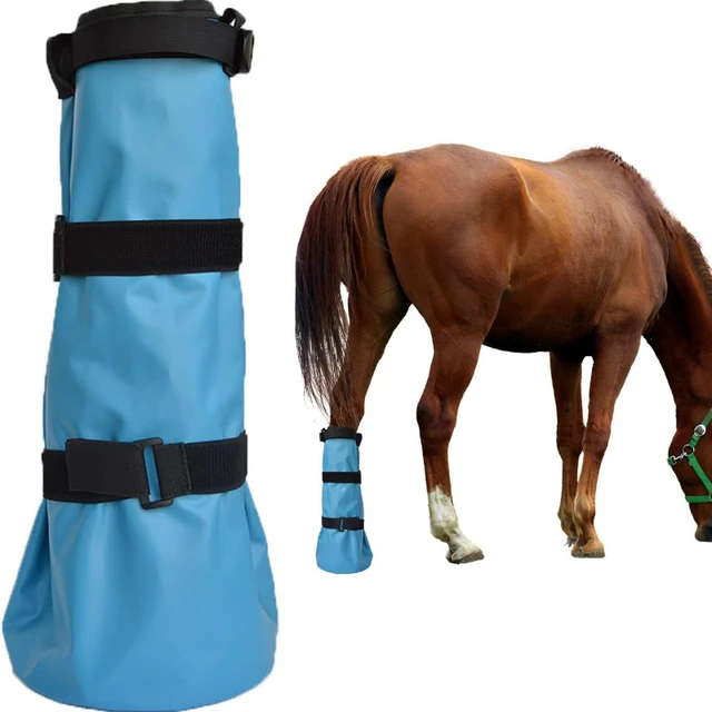 1 Pcs Easy Use Hoof Soaking Boot for Horse Soaker Bag Equine Soaking Boot Hooves Care Treatment Bucket Soaker Sack