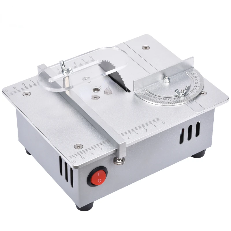 

Desktop Mini Table Saw D Desktop Cutting Machine Mini Aluminum Alloy Model Small Electric Saw