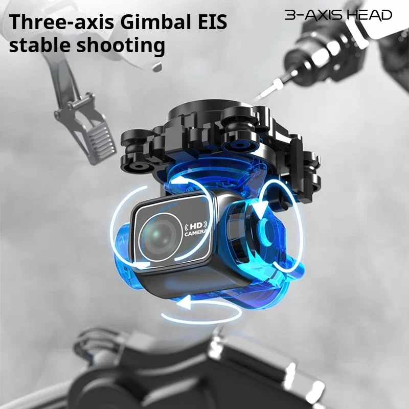 Drone W10 8K GPS 3-Axis Gimbal avec Écran - 64Go