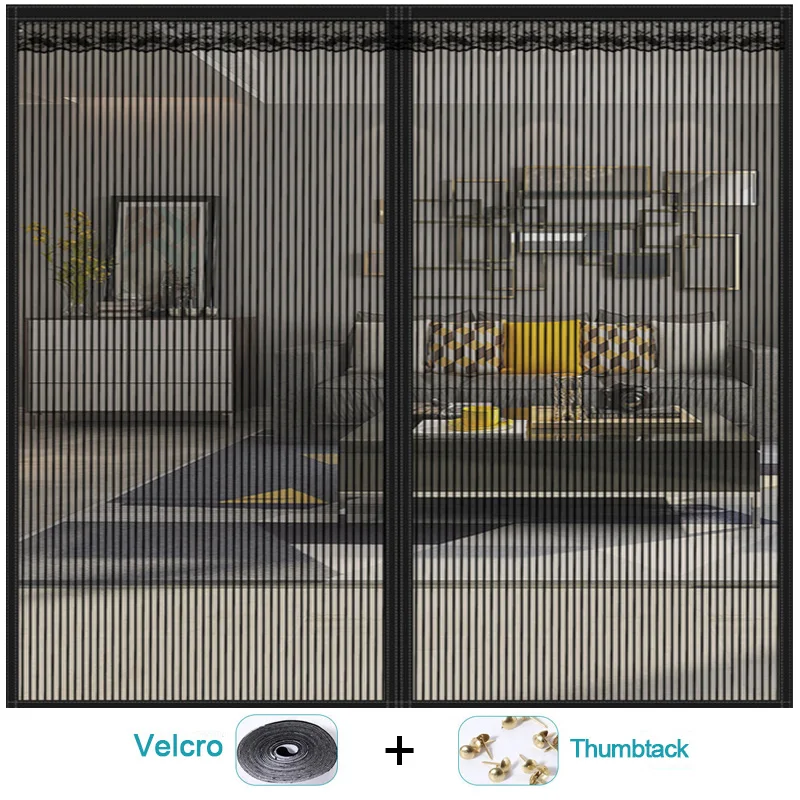 Magnétique Moustiquaire Porte 180 X 240 Cm Anti Insecte