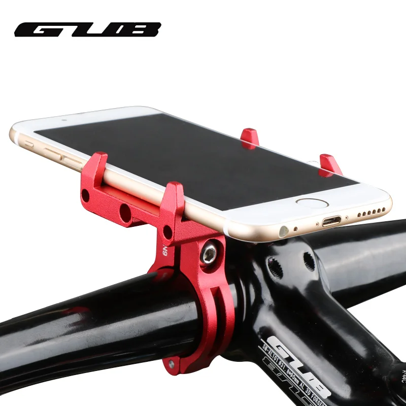 Bicycle Phone Holder GUB G85 G-85 Aluminum Bicycle Phone Holder For 3.5-6.2inch Smartphone Adjustable Handle Tape Support GPS Bike Phone Stand