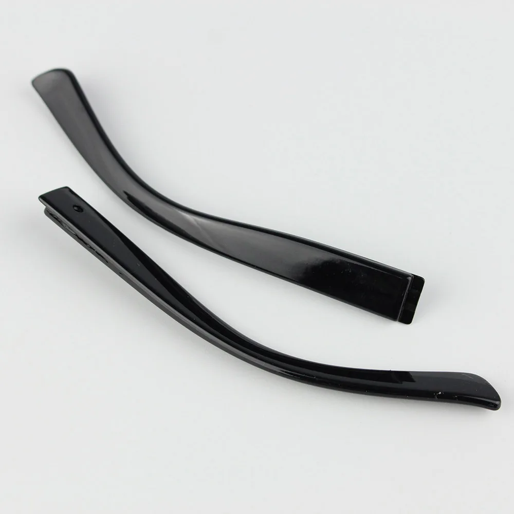 1 paar Kunststoff Gläser Tempel Spitze Brillen Bein Eyeware Accessoreis Rechteck Loch Shiny Black 3023 – Detail 3