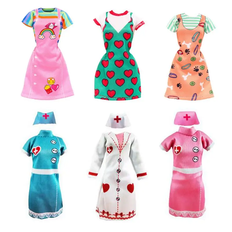 Cosplay Princess Long Dress Fashion Clothes Wear Swimsuits Mermaid Outfit 30cm For Barbie DIY Gifts Girls Present doll clothes barbie doll clothes