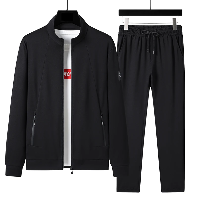 Plus Size 7xl 6xl Men Tracksuits Long Sleeve Spring Hoodie Suit Casual Menswear Jacket And Pants 2 Pieces Set Autumn Sportswear 5
