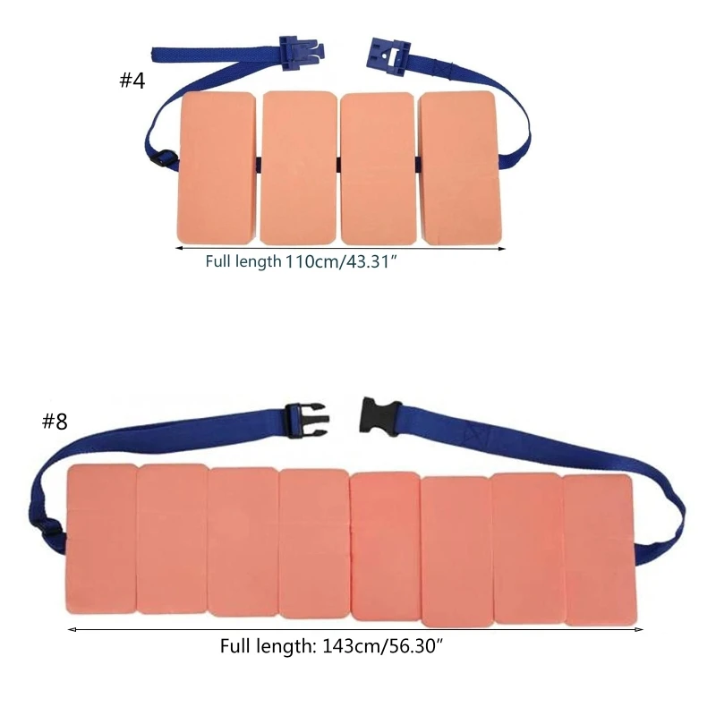 Swim Belt-EVA Back Float Safety Swim Training Belt Floating Waistband Adjustable Comfortable Floating Device 03KA
