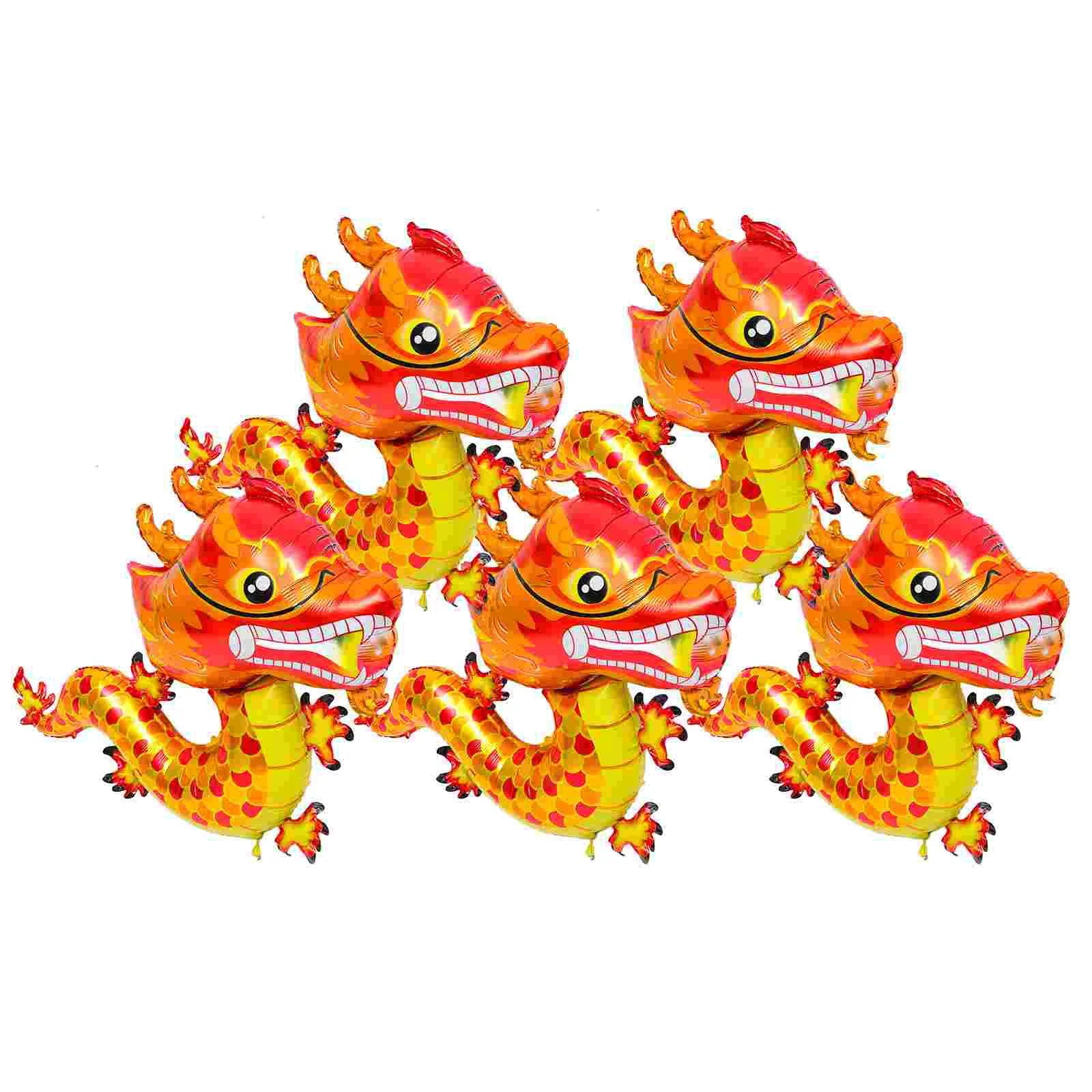 

3D Chinese Flying Dragon Foil Balloons Cartoon Animal Zodiac Chinese New Year Balloon Kids Gifts Globos Xmas Party Home Supplies