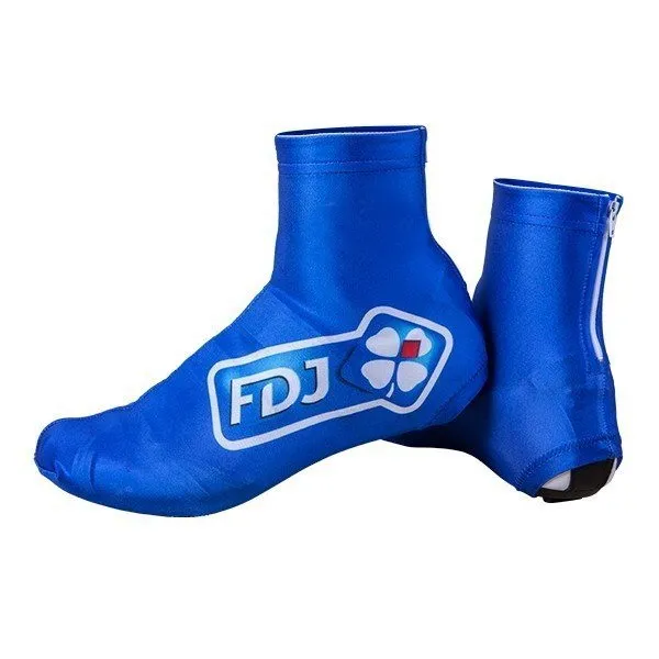 Cycling Shoe Cover Sneaker Overshoes Lycra Road Bicycle Bike MTB Cycling Shoe Cover Size S-3XL FDJ TEAM BLUE