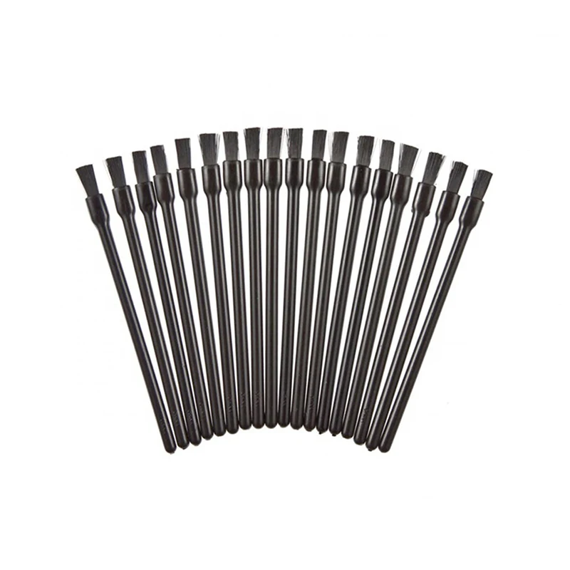 50 Stück Lippenpinsel Set | Multifunktional Für Make-up | Weiches Faserhaar | Schwarz