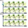 Flexible Brass Adjustable Spray Kit Gray 3/8"PE Hose Quick Connect Fogging Cooling Dedusting Watering System for Garden 2