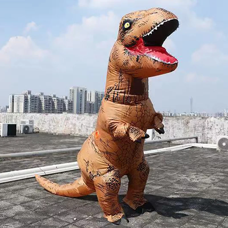 Hot T-rex Dinosaure Adulte Gonflable Costumes Dinosaure Costumes Halloween  T Rex Déguisement Mascotte Animal Cosplay Costume Blow Up Pour Anime