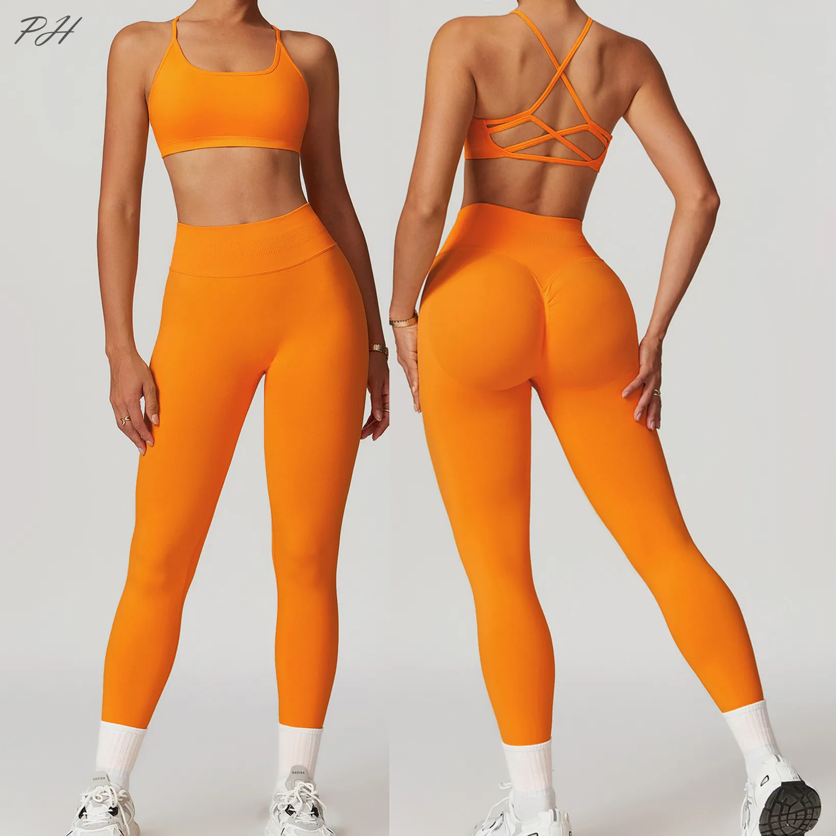 Seamless Yoga Sports Stretchy High Waist Fitness Sports Activewear Leggings 1 main image 1