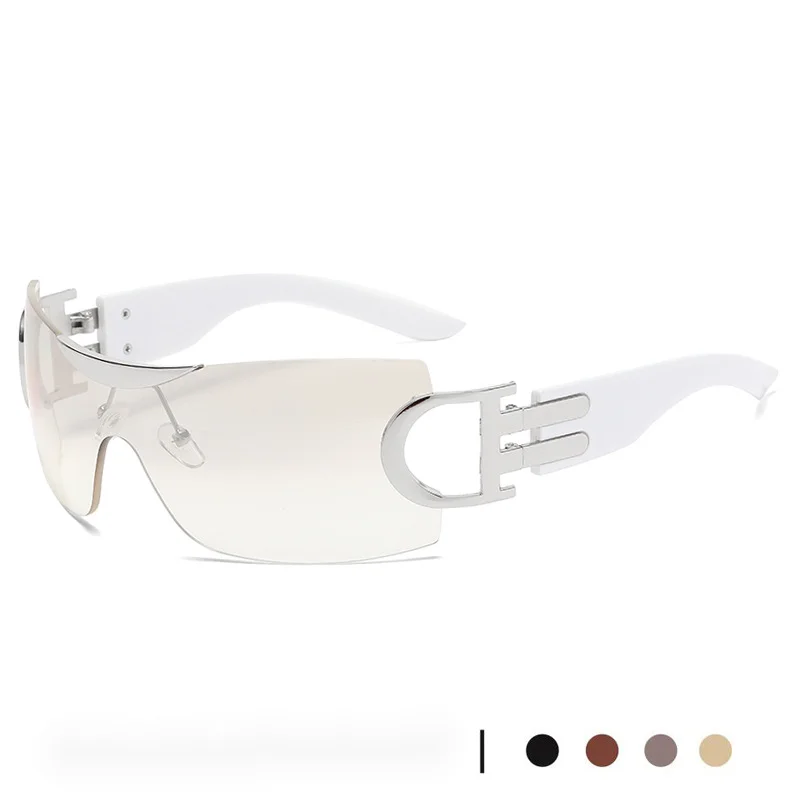 Uus raamita Y2K tehnoloogiaga moekas spordipeegel, isikupärastatud ja trendikas, futuristlikud aastatuhande päikeseprillid_voghion.com