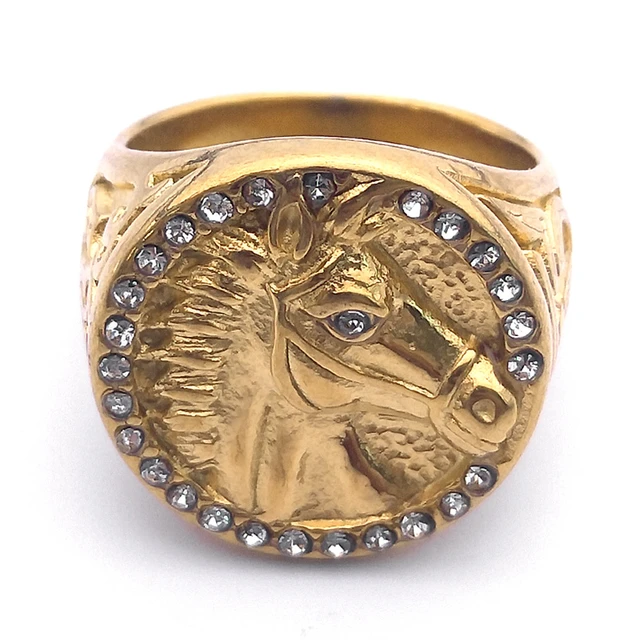 Accessories | Be Aware Of This Ring Mens 18k Gold Plated Horse Head Ring |  Poshmark