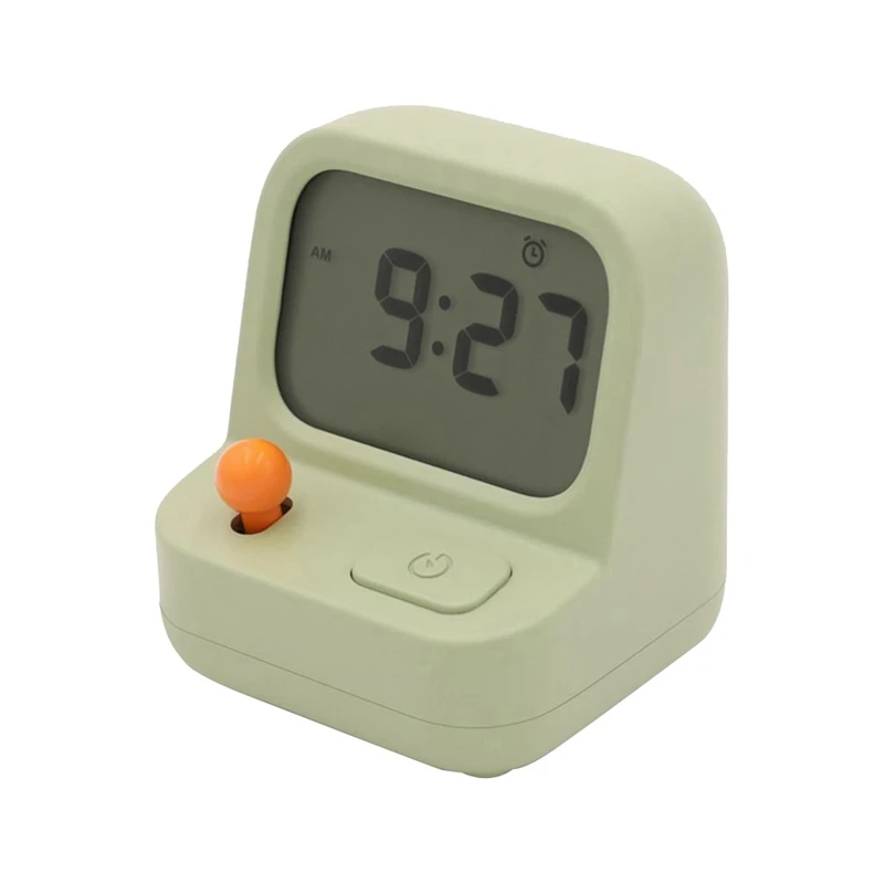 Retro Mini Handheld Game Machine Alarm Clock Kids Cute Digital Clock Multi Function Countdown Snooze Desk Table Clock Durable 2
