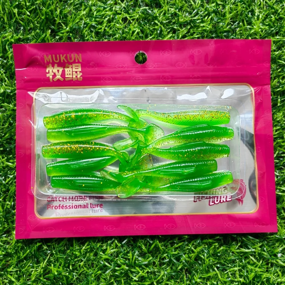 10 stücke Angeln Locken Weiche 55mm 1,65g 65mm 2,65g TPR Kunststoff Köder Swimbait Jigging locken Künstliche Köder Schwimmenden Verrückte Weiche Wurm – Detail 8