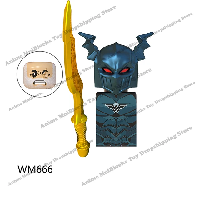 Movie Batman The Joker Harley Quinn Wonder Woman mini action toy figures building blocks Assemble bricks kid gifts WM6080 WM6100 WM666