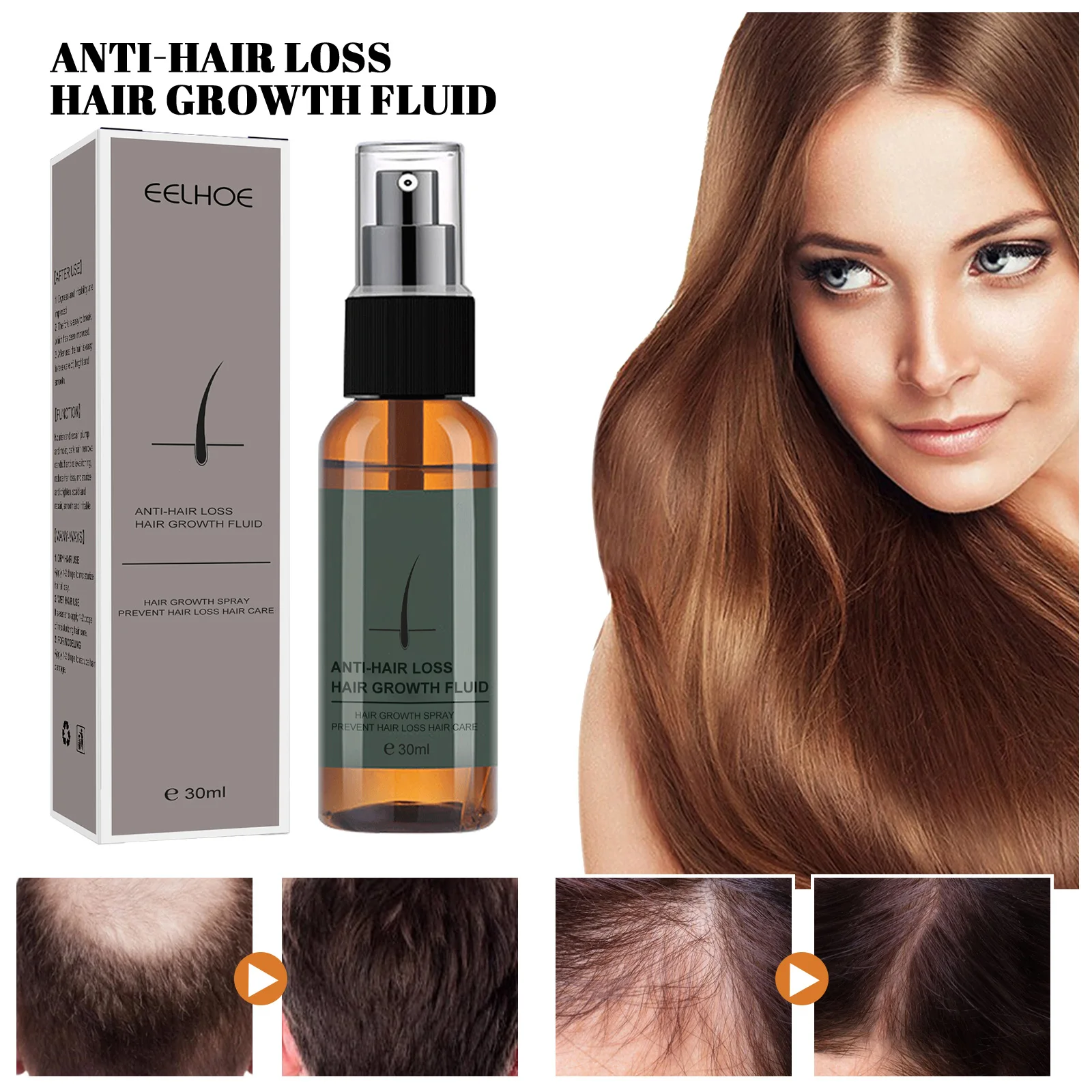 

Anti-Hair Loss Growth Liquid Hair Growth Serum Nourish Scalp Repair Essence Fast Treatment Hair Thinning Frizzy Repair Hair Care