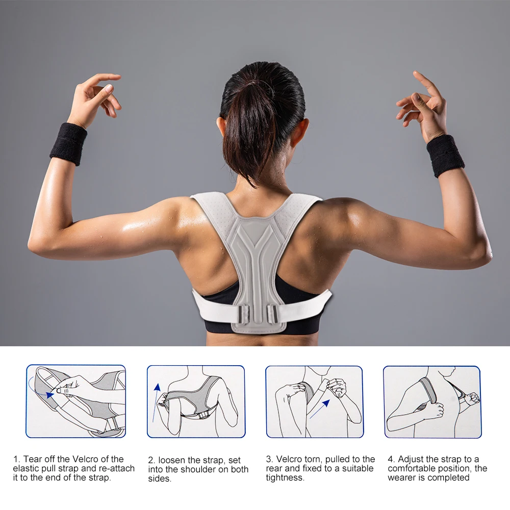 Ergonomic Adjustable Posture Corrector for Optimal Spinal Support