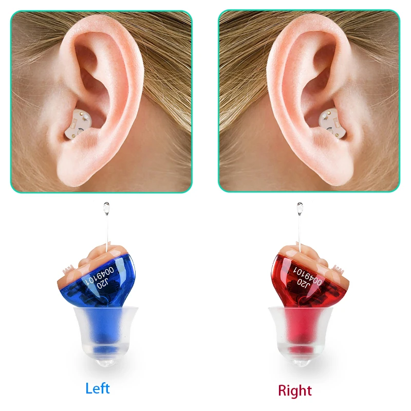 Mini appareil auditif réglable, amplificateur de son invisible, AudiEco J20, portable, meilleur