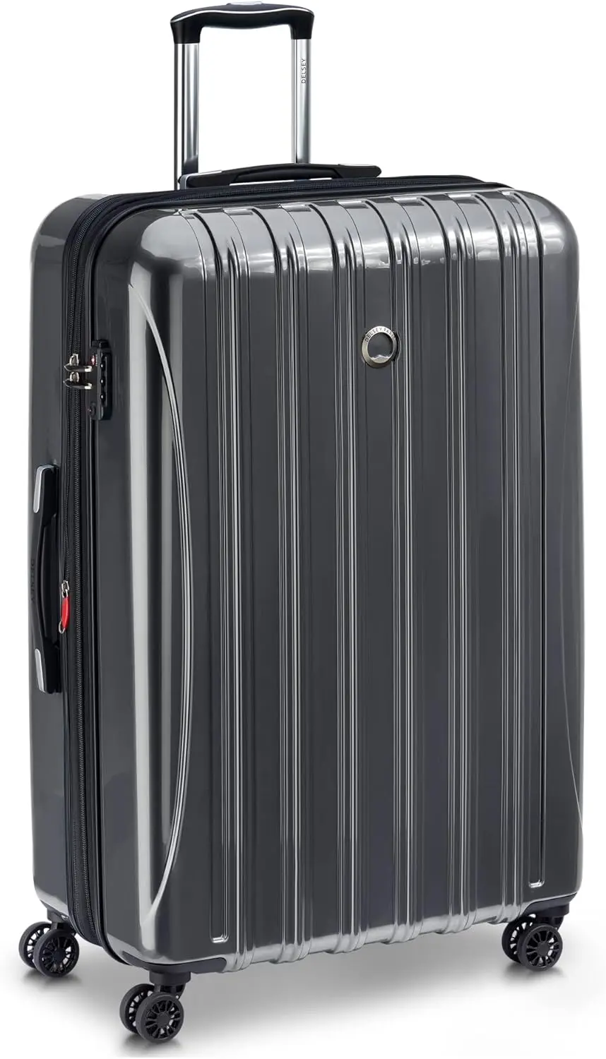 Helium Aero Hardside Expandable Luggage with Spinner Wheels, Titanium, Checked-Large 28 Inch