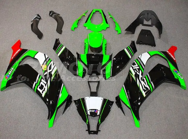 

Комплект обтекателей из АБС-пластика, 4 подарка, подходит для Kawasaki ZX-10R ZX10R 2011 2012 2013 2014 11 12 13 14 15, комплект кузова, зеленый, черный