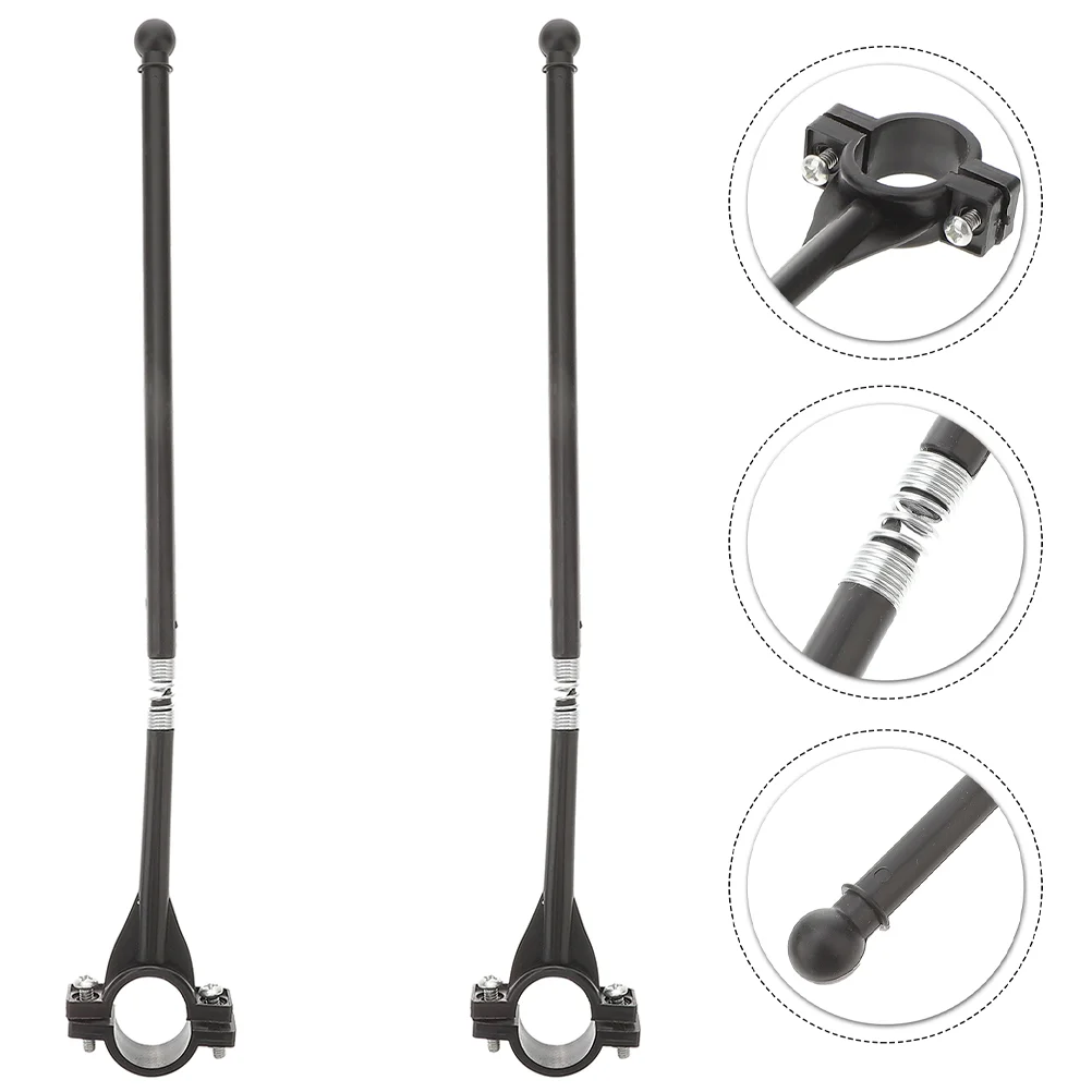 Toddmomy Portabiciclette Portabandiera House Flag Pole Racing Flags Outdoor Flag Bike Display Pennone Moto Manubrio