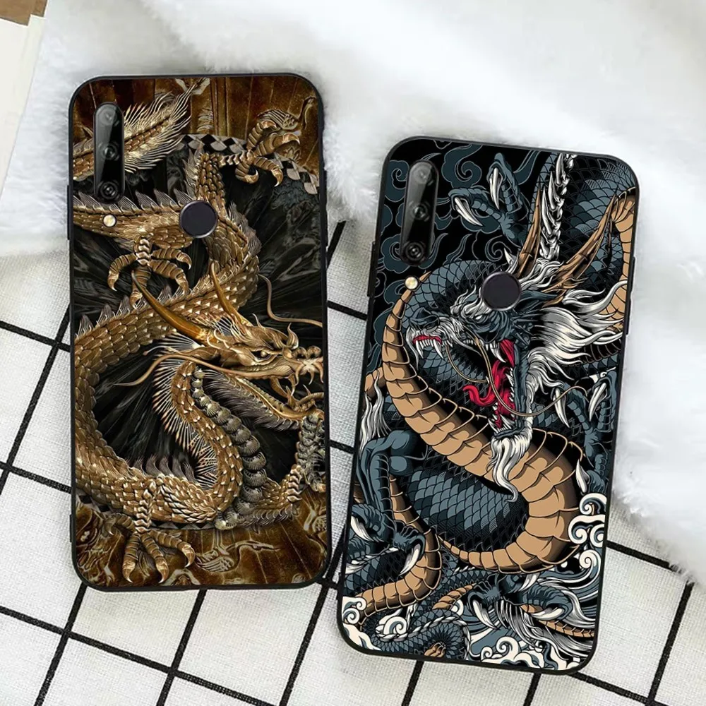 

Dragon Animal Pattern Phone Case For Huawei Honor 10 lite 9 20 7A 9X 30 50 60 70 pro plus Soft Silicone Cover